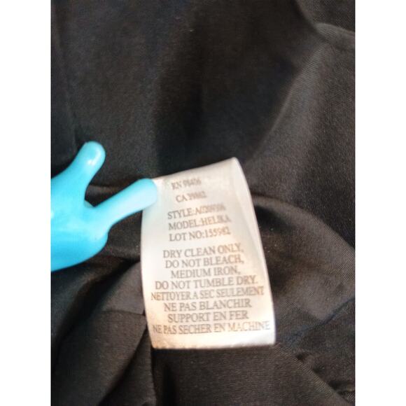 Theory Skirt Womens 4 Black Helika Silk Blend Stretch Pleated Minimalist Mini - Picture 7 of 7